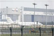  ?? REUTERS ?? The private jet of Tesla CEO Elon Musk at Beijing Capital Internatio­nal Airport yesterday.