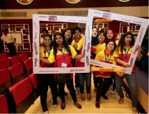  ??  ?? The Smart Idol finale, to be held at Sheikh Rashid Auditorium on Friday, will see 15 workers from various labour accommodat­ions in Dubai displaying their dancing and singing talents on stage.