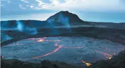  ??  ?? A crater of Erta Ale, an active volcano in Ethiopia.