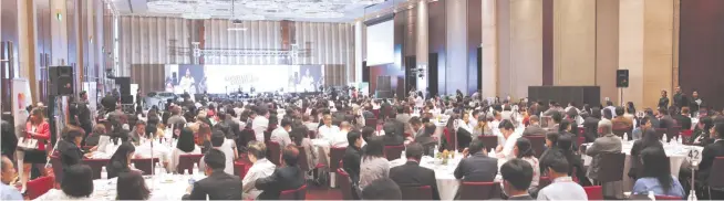  ??  ?? BusinessWo­rld Economic Forum 2018 brought together more than 500 C-suite and senior level executives from the private and public sectors.