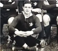  ?? ?? Precocious talent: Willie Davies lines up for Wales in 1937