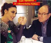  ??  ?? Con Verdone in «Benedetta follia»