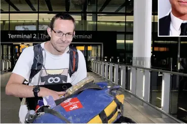  ??  ?? Colin Farrell, above, will star as cave diver John Volanthen, left, pictured arriving back home after the rescue operation