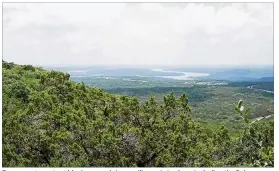  ?? TOM PENN 2016 ?? Preserves to protect black-capped vireos will remain in place, including the Balcones Canyonland­s Preserve in western Travis County.