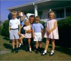  ?? SUBMITTED PHOTO ?? Bobby Kennedy and his kids in Hyannis Port, Mass.