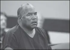  ?? ASSOCIATED PRESS FILES ?? O.J. Simpson’s lawyer says he’ll keep fighting recent court orders in Nevada that the former football star owes least $60 million in judgments stemming from the 1994 killings of his ex-wife Nicole Brown Simpson and her friend, Ron Goldman.