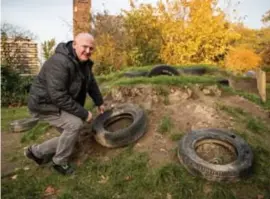  ?? FOTO SVEN DILLEN ?? Patrick Maes: “De hele heuvel is omgewoeld en de banden zijn losgewrikt.”