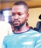  ??  ?? Apprehende­d: Seidu Adeyemi