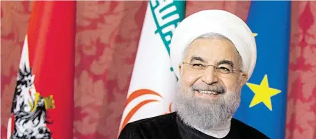  ?? BILD: SN/APA/GEORG HOCHMUTH ?? Irans Präsident Hassan Rohani besuchte Österreich und die Schweiz.