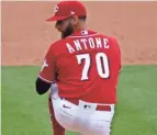  ?? ALBERT CESARE/THE ENQUIRER ?? Reds pitcher Tejay Antone had a 2.48 ERA in 69 innings in his first two major league seasons.