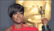  ??  ?? Viola Davis was recognised as best supporting actress