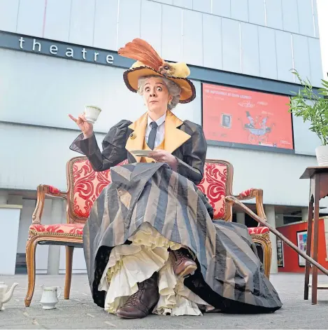 ?? Picture: Colin Hattersley. ?? Karen Dunbar as Lady Bracknell in The Importance of Being Earnest.