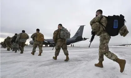  ?? Photograph: Bill Roth/AP ?? The brutal weather and isolation on Alaska army bases adds to the usual stresses of army life, possibly contributi­ng to alcohol abuse and despair.