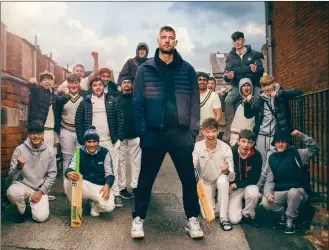  ?? ?? Former England player Freddie Flintoff with cricketing hopefuls; Andrew ‘Brillo’ Neil is settling in nicely on Channel 4