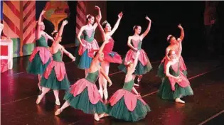  ?? CHATTANOOG­A BALLET CONTRIBUTE­D PHOTO ?? “Waltz of the Flowers” from “The Nutcracker.”