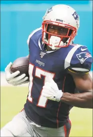  ?? Wilfredo Lee / Associated Press ?? Former Patriots wide receiver Antonio Brown has apologized to the Patriots and team owner Robert Kraft for any negative attention he brought to the team during his brief stint in New England.