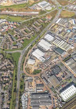  ?? Picture: Countrywid­e Photograph­ic ?? An aerial view of the A28 Chart Road