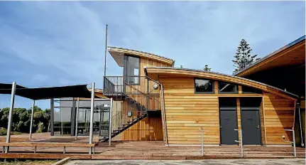  ?? PHOTO: FAIRFAX NZ ?? Opened in April, the Sumner Surf Lifesaving Club was designed by Wilson and Hill Architects and built by Hawkins Constructi­on.