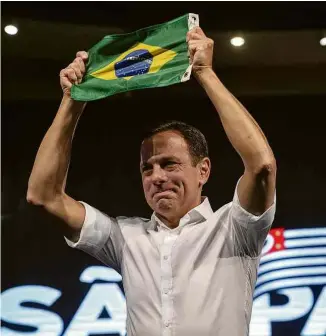  ?? Bruno Santos - 31.mar.22/Folhapress ?? O ex-governador de São Paulo, João Doria