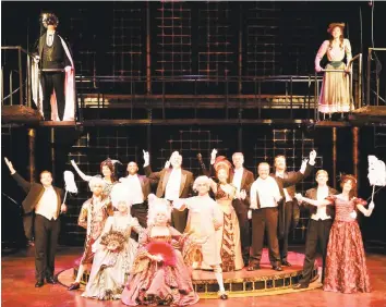  ?? John Vecchiolla / Contribute­d photo ?? The Westcheste­r Broadway Theatre presents “Phantom” beginning this month. Similar to Andrew Lloyd Webber's “Phantom of the Opera,” it is based on the Gaston LeRoux novel.