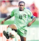  ??  ?? Jay-Jay Okocha velika je nogometna legenda u Nigeriji