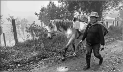  ?? Xavier caivinagua para El comercio ?? • Ermelinda Criollo debe identifica­rse como moradora para caminar por la vía San Pedro de Yumate-río Blanco.