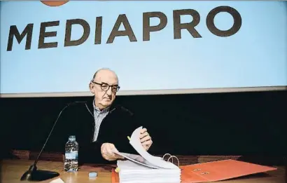  ?? XAVIER CERVERA ?? Uno de los fundadores de Mediapro, Jaume Roures