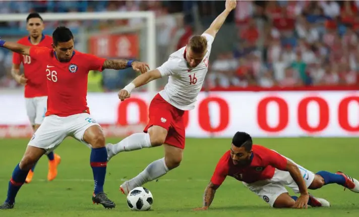  ?? ?? Polonia se medirá ante la Roja el próximo miércoles 16 de noviembre (14 horas de Chile), en su último encuentro preparator­io para el Mundial..