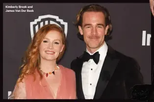  ??  ?? Kimberly Brook and James Van Der Beek