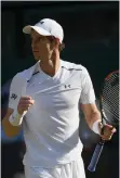  ?? EPA ?? Andy Murray plays 28th seed Fabio Fognini next