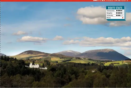  ??  ?? Blair Castle and Beinn a' Ghlo.