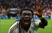  ?? (Photo MaxPPP) ?? La venue de Bafé Gomis au Sporting n’est pas d’actualité.