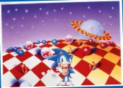  ??  ?? his » Early art for Sonic shows him as rather carefree, brushing hands off here as if to show his heroism is no big deal.