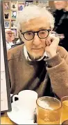  ??  ?? GUILTY PLEASURE: Woody Allen enjoys one last meal at Carnegie Deli.