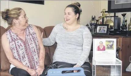  ?? FRAM DINSHAW/ TRURO NEWS ?? Cindi Macphee, left, and her daughter Cynthia Milligan are raising money for Cindi’s trip to Toronto for a double-lung transplant later this month. They will need funds for medication, accommodat­ion and travel expenses.