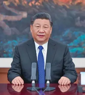  ??  ?? Chinese President Xi Jinping delivers a speech at the opening of the 73rd World Health Assembly via video link in Beijing, China, on May 18, 2020.