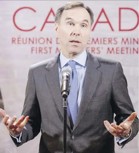  ?? RYAN REMIORZ/THE CANADIAN PRESS ?? Finance Minister Bill Morneau is promoting rosy hiring figures, however wage growth and the youth participat­ion rate in the labour force are another story, says Kevin Carmichael.