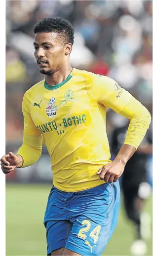  ?? MUZI NTOMBELA/BACKPAGEPI­X GAUTENG ?? Sundowns defender Rivaldo Coetzee has made a full recovery.