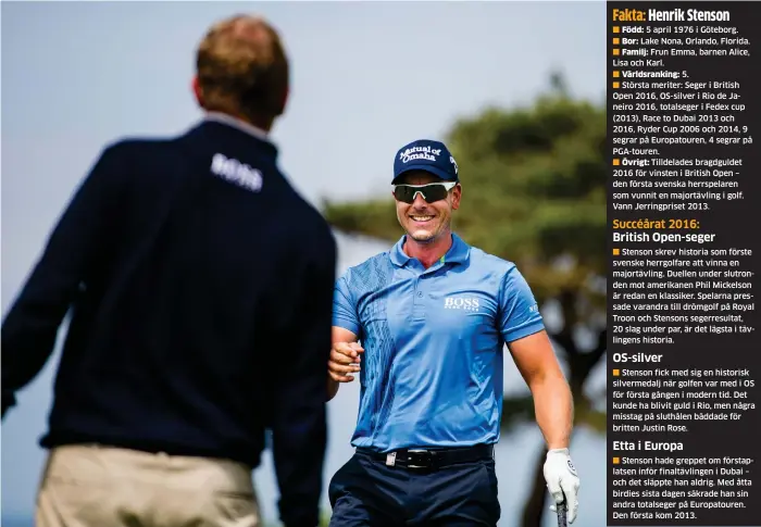  ?? Bild: EMIL LANGVAD ?? LUGN I STORMEN. Henrik Stenson ser avspänd ut inför Nordea Masters på Barsebäck, hans mest hektiska golfvecka på året.