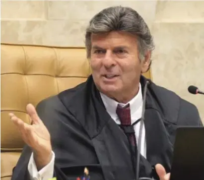  ?? NELSON JR./SCO/STF ?? O relator do caso, ministro Luiz Fux, que, em 2020, dera seu parecer individual sobre o caso, reafirmou que as Forças Armadas não podem atuar como poder moderador