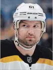  ?? JEFFREY T. BARNES THE ASSOCIATED PRESS ?? Boston’s Rick Nash played just 11 games last year. He announced his retirement Friday.