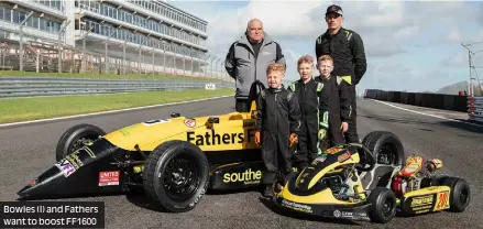  ?? Photos: Motorsport Images, Steve Hindle ?? Bowles (l) and Fathers want to boost FF1600