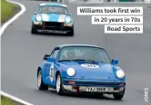  ??  ?? Williams took first win in 20 years in 70s Road Sports