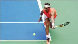  ??  ?? usopen.org Rafael Nadal of Spain returns a shot against Nikoloz Basilashvi­li of Georgia at the US Open in USTA Billie Jean King National Tennis Center in New York, the US, on September 2, 2018.