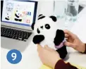  ??  ?? 2:45 p.m. Before designing the next one! Our Mr. Panda plush to accompany our developmen­t of a preschool series based on the books by Steve Antony.