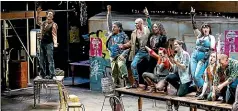  ?? ?? Hit musical Rent runs at the Court Theatre in Christchur­ch until January 21.