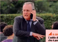  ?? LAPRESSE ?? Claudio Lotito, 60 anni, presidente della Lazio