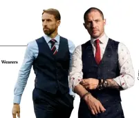  ??  ?? Gareth Southgate andTom Hardy, Waistcoat Wearers of the Year, 2018