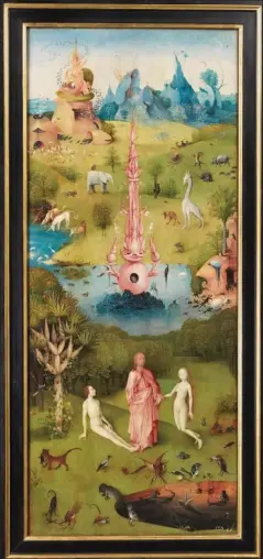  ??  ?? ■■
Hieronymus Bosch: Lustarnas trädgård, ca 1490– 1500. Museo del Prado, Madrid.