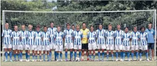  ?? Photo: MARC PALMANO/SHUTTERSPO­RT ?? Kitted out: The Nelson Falcons get ready to launch their 2013 ASB Youth league campaign on Sunday.